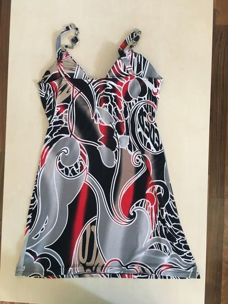 Vzor minišaty, vel s/m, tu, s