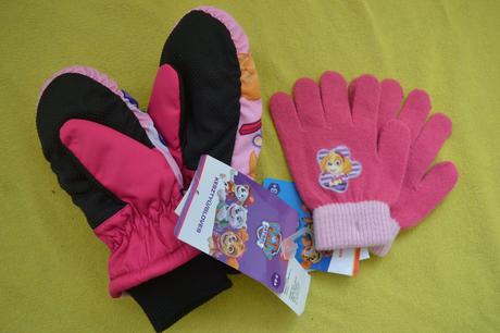 2x rukavice v.110-122, nickelodeon,110 / 116 / 122