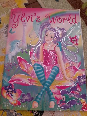 Kniha s nálepkami,časopis pro holky,nálepky,víly.., 