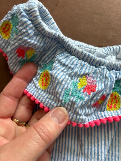 Ob/ šaty krátké pruhované - v.18/24 měs, marks & spencer,92