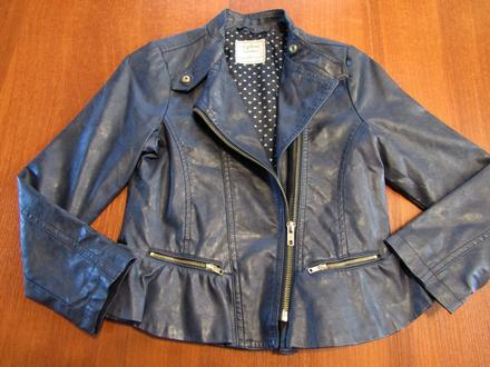 Dívčí koženková bunda vel 128-134, 128