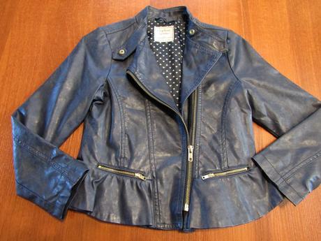 Dívčí koženková bunda vel 128-134, 128