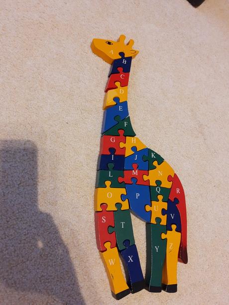 Dřevěná skládačka žirafa, 