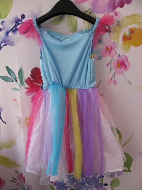 Karneval-krásné tylové šaty duhová víla,