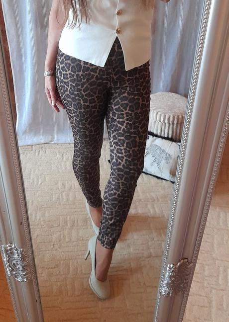H&m kalhoty s leopardím potiskem, h&m,42
