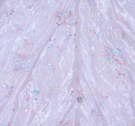 Společenské slavnostní růžové šaty družička, 98