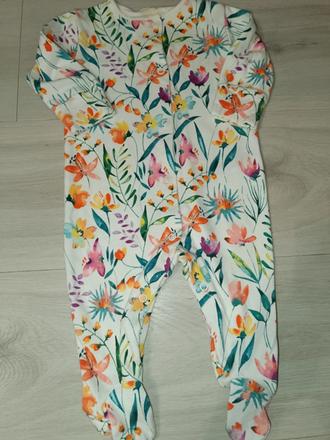 Bílý overal s květy 68 next, next,68