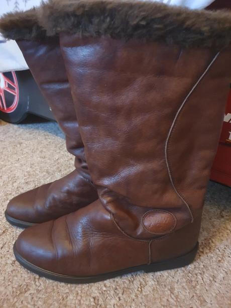 Kozene zimni boty kozacky vel.41, 41