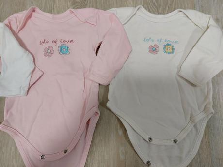 Dívčí body s dlouhým rukávem vel.74, 5ks, 74