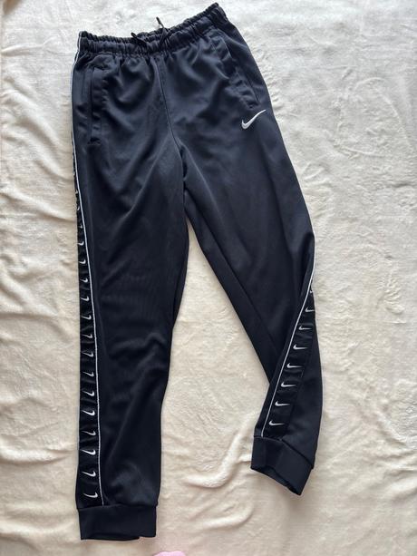 K9/ tepláky černé sportovní - v.158/164 zn. nike, nike,158