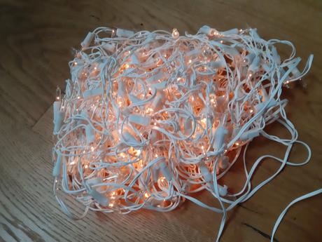 Vánoční světýlka na okno.,