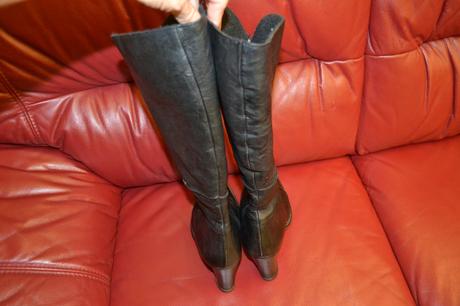 Italské kožené kozačky vel.38, 38