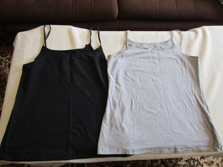 2x bavl. elast. topy na ramínka, vel. l, esmara,l