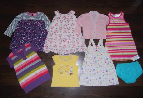 Dívčí šatičky, trička atd. - vel. 92, 86–98