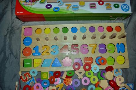 Dřevěná edukativní hra pro děti bino,