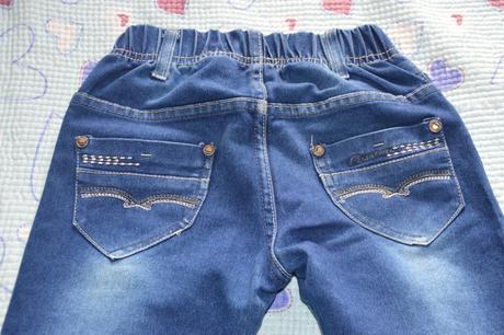 134 praktické elastické džíny rifle na gumu, 134