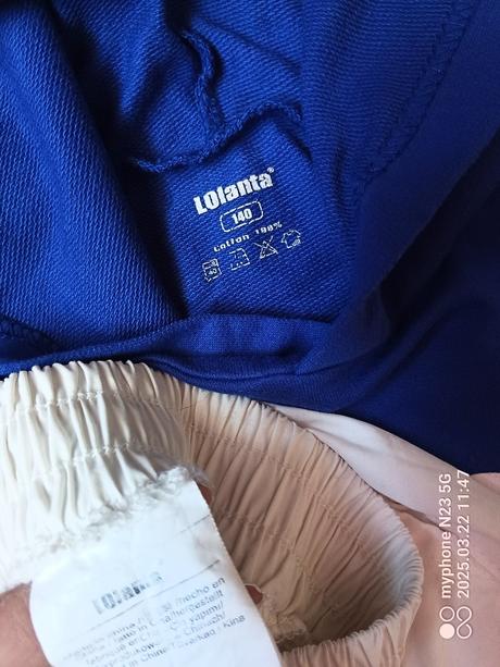 Crop-top mikina a šortky zn."lolanta" vel."140", 140