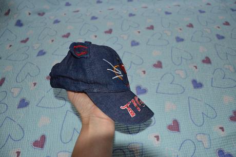 Tygří kšiltovka s ouškami vel. 92/ 98, 92