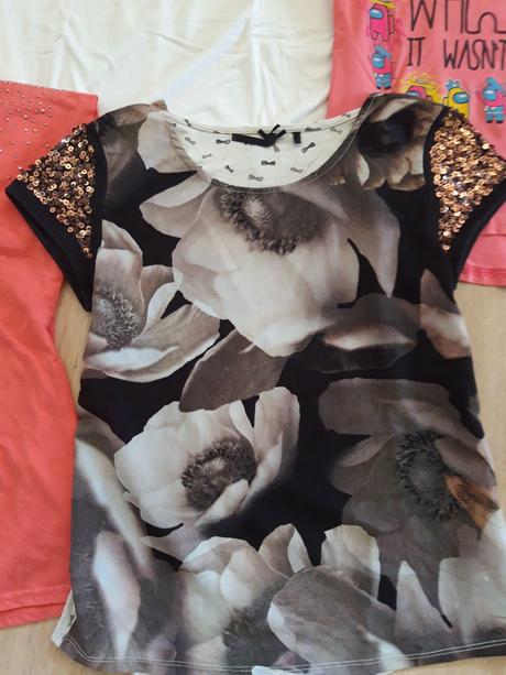 3x triko tričko i jednotlivě, 134