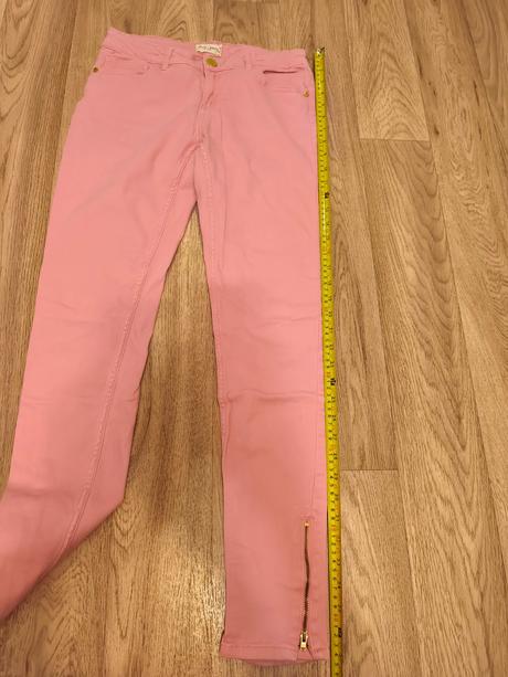 Světle růžové džíny slimky, lindex,170