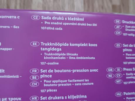 Nová sada druků s kleštěmi crelando,