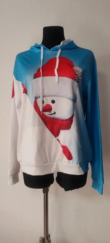 Vánoční mikina sněhulák, xxl