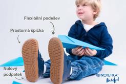 PROTETIKA Barefoot: dětská barefoot obuv