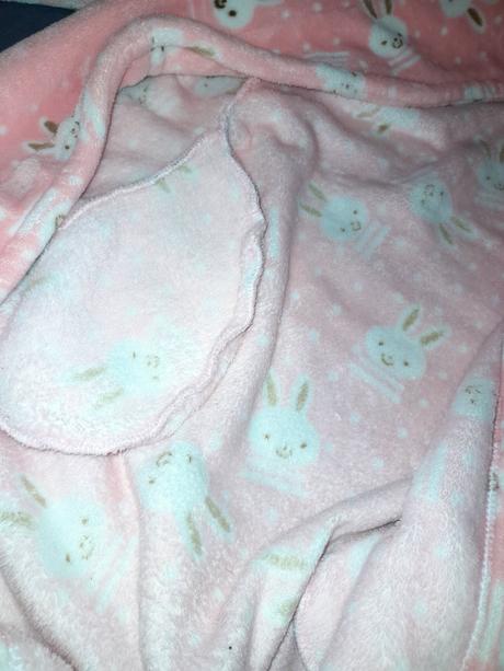 Župan růžový jemný zajíčkový flísový, 134