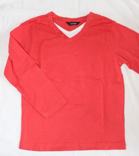 Op658. tričko s knoflíčky 4-5 let, george,110