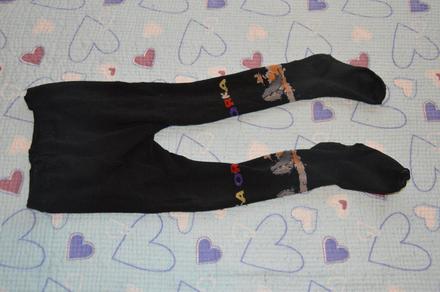 Černé punčošky s velrybami - orka, 86