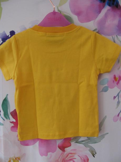 Krásné žluté bavlněné tričko se zajíčkem, 92