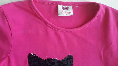 Dětské měnící (přeměňovací) tričko kočička, 104, 104