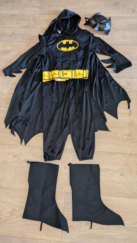 K299 karnevalový kostým batman 5 - 7 let, 116/122,