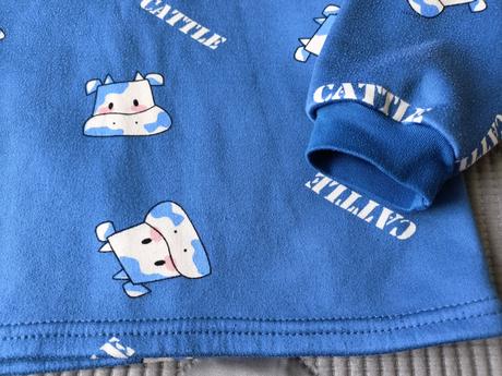 Tepla souprava modrá, 128/134, 128