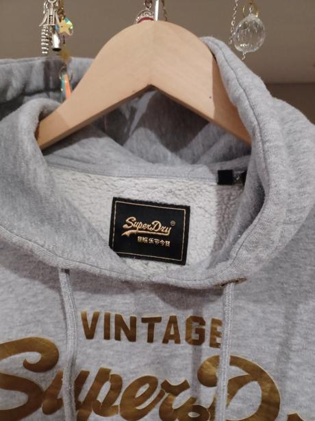 Šedá mikina superdry, superdry,164