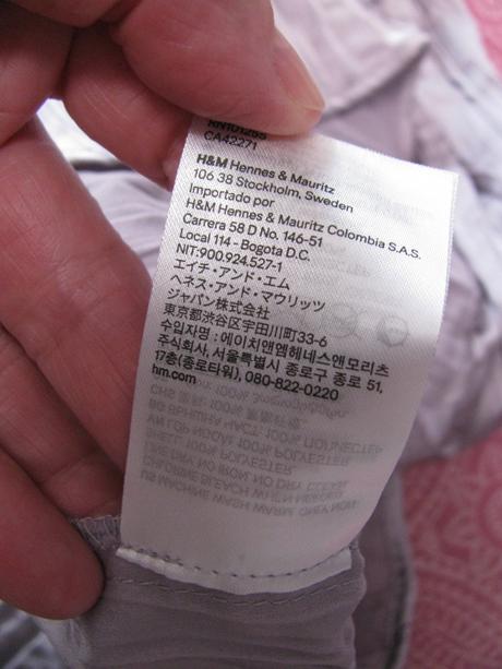 Letní lila maxi sukně s krčkovým efektem, h&m,s