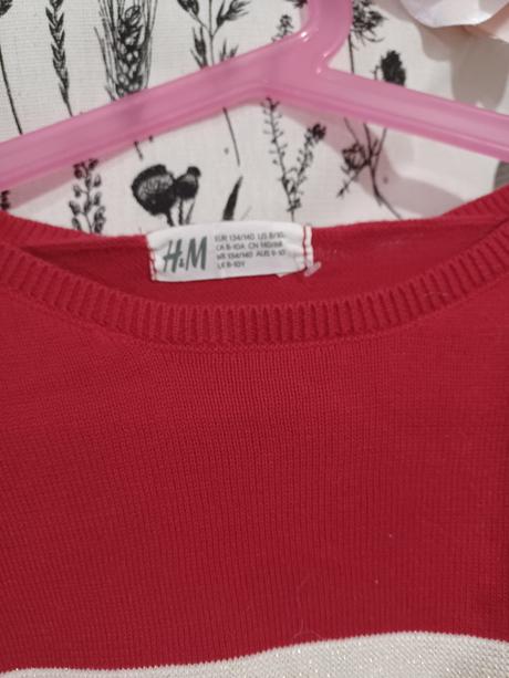 Třpytivý svetr h&m 134/140, h&m,140