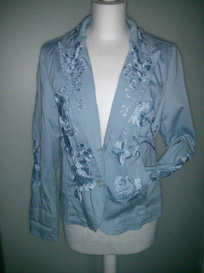 Sako s výšivkou, s