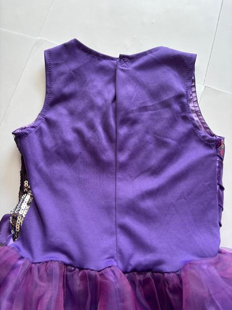 Ob/ šaty fialové - v.cca 3/4 roky, 104