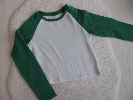 Crop top bavlněné tričko h&m, h&m,140