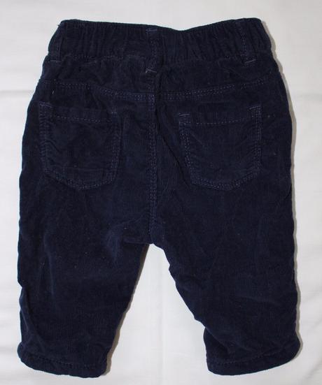 Ad346. podšité manšestráky 0-3 měs., next,62