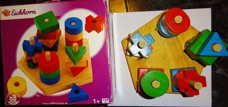 Eichhorn dřevěná hračka nasouvání tvarů,