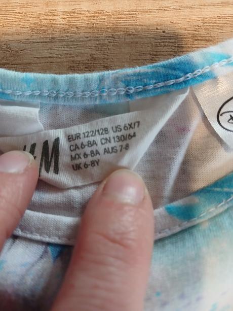 Letní šaty frozen hm vel. 122/128, h&m,122