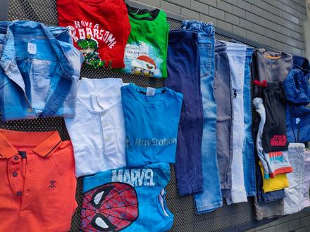 Balík/mix 23ks chlapec 110-116/122, 104–116