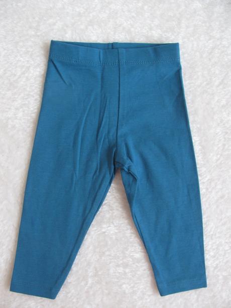 Tyrkysové elastické bavlněné legíny, f&f,68