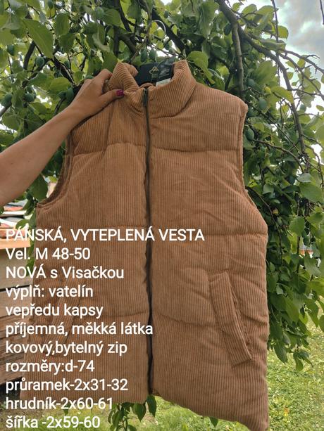 Pánská vesta -vel.48/50, nová, m