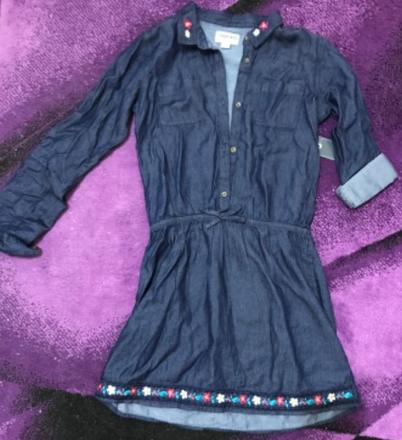 N116	dívčí elegantní šaty s roll-up rukávy 152-158, cherokee,152