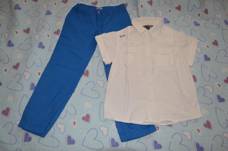 122 bavlněná košile a kalhoty, h&m,122