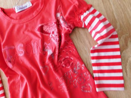 Dívčí triko-dlouhý rukáv, 110