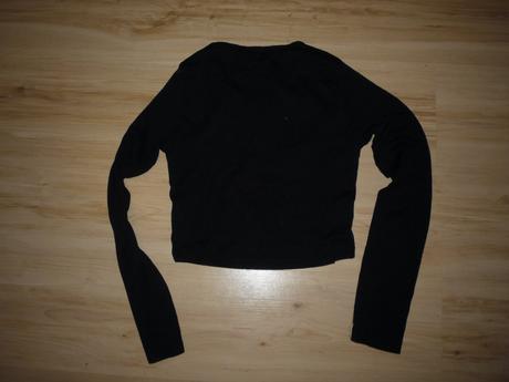 Dámské/dívčí krátké triko černé, s